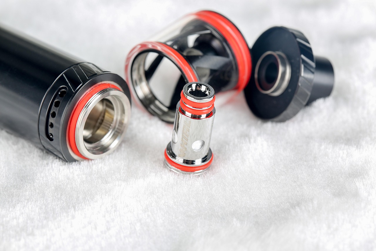 Wholesale vape supply showroom with devices and e-liquid